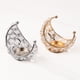 thumbnail image 2 of Candelabro de metal Inteprter con cuentas de cristal dorado para decoración del hogar, 2 of 6