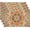 Boho Orange Flowers, variant on Black and White Placemats Set of 4 Marble Stone Table Mat Heat Resistant Linen Cloth Place Washable Holiday Party Dining Table Mat for Farmhouse Home Kitchen Decor 12x18in