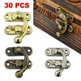 thumbnail image 5 of Lefu 30pcs Antique Bronze Iron Padlock Hasp Hook Lock For Mini Jewelry Wooden Box, 5 of 5