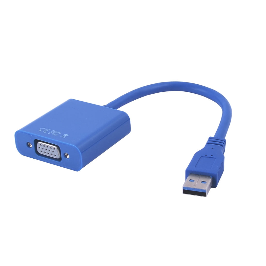 USB 3.0 to VGA Video Graphic Card Display Cable Adapter CD Blue for Win
