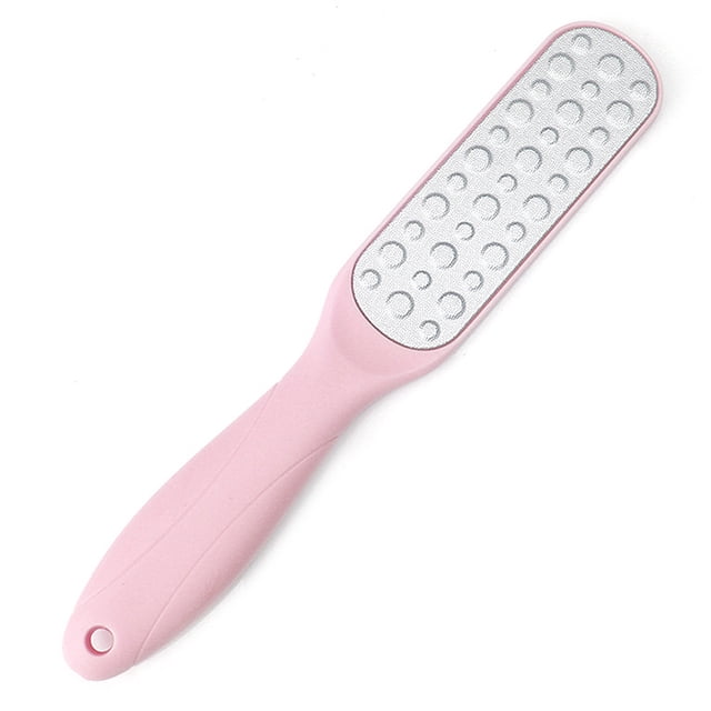 Lima para pies, removedor de vello de pies de doble cara, exfoliante de tratamiento para pies de acero inoxidable