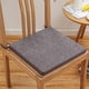 thumbnail image 1 of Cojín de lino, 1 pieza, cojines para silla de comedor, cojín para silla, desmontable y lavable, cojín para silla de casa u oficina, almohadilla de esponja gruesa, diseños de correa antideslizante, alm, 1 of 6
