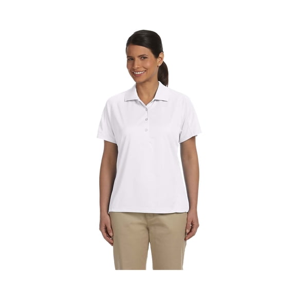 Harriton M374W Ladies Polytech Mesh Insert Polo