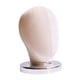 thumbnail image 4 of Expositor de pelucas con cabeza de bloque de lienzo (altura 25 cm) Expositor de sombreros Pelucas y sombreros Terciopelo beige, 4 of 9