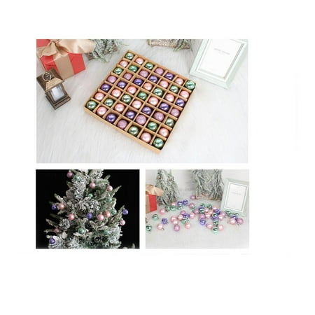 

Christmas Decorations Clearance! Stamzod Christmas Decorations Christmas Tree Pendants Christmas Balls Bright Colored Balls (3Cm/49Pcs)