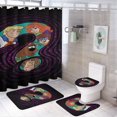 thumbnail image 1 of Juego de 4 cortinas de ducha de Scooby Doo con alfombrillas antideslizantes, tapa de inodoro y alfombrilla de baño, cortina de ducha impermeable con decoración de dibujos animados para baño con 12, 1 of 8