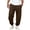 Mens Pants Brown, variant on Mens Track Pants Elastic Drawstring Waist Casual Gym Workout Jogger Yoga Sweatpants with Pocket Dad Gifts