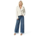 thumbnail image 5 of Jessica Simpson Women's and Women's Plus Freesia Wide Leg Cuffed Jeans, 32" Inseam, Sizes 2-24W, 5 of 5