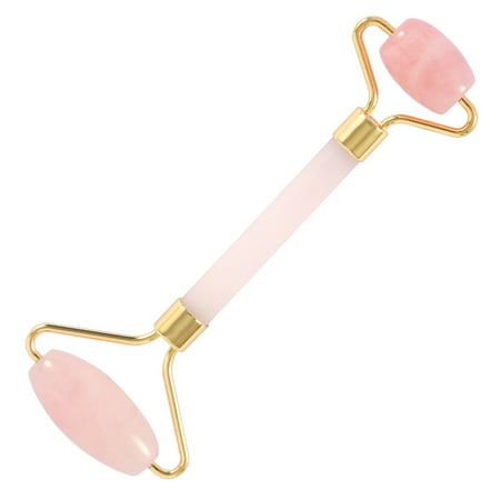Jade Roller, Face Roller, Facial Beauty Roller Skin Care Tools, Rose Quartz Massager for Face, Eyes, Neck, Body Muscle Relaxing and Relieve Fine Lines and Wrinkles Gua Sha
