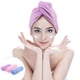 thumbnail image 2 of Yuarrent Microfiber Hair Secado rápido Toalla Secado Cabello Gorro para gimnasio en casa Viajar Suministros de limpieza para el hogar violeta Yuarrent HA025685-02, 2 of 6