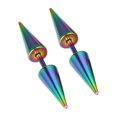 thumbnail image 3 of 1 Pce Hommes Garçons Boucle d'Oreille en Acier Titane Clou Clou Clou Punk Rock Perçage Clou Rivets en Acier Boucle d'Oreille, 3 of 7