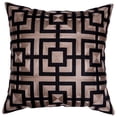 thumbnail image 2 of Throw Pillow Covers - Set of 4 Embroidered Decorative Cushion Case for Home Decor Sofa Couch Chair Bed Patio Living Room Bedroom Car Office - Brown Black 1, 20x20 Inches, 2 of 8
