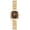 Goldbrown, variant on Women's Analog Quartz Business Watch: Detachable Stainless Steel Strap Square Case with Bar scale Watch