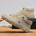 thumbnail image 2 of Men's Handmade Hook And Loop Fastener Casual Sneakers Non-Slip Breathable Boots, 2 of 5