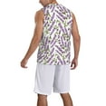 thumbnail image 2 of Pofeuu Lavender Flowers Print Basketball Jersey, Shirts for Men Youth Basketball Jersey Crew Neck-XX-Large, 2 of 6