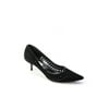 Pre-owned|Jimmy Choo Womens Perforated Suede Medium Heel Pumps Black Size 38.5 8.5