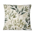 thumbnail image 3 of Designart "Leaves in Tranquil Arrangement" Plants Printed Throw Pillow, 3 of 5