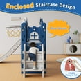 thumbnail image 4 of Vipuse 9 in 1 Toddler Slide Playset for Kids Indoor/Outdoor for Toddlers Age 1+, Blue & Gray, 4 of 13