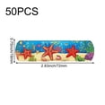 thumbnail image 7 of Jiibva 50pcs Underwater World Band Aid Cartoon Sticking Plaster For Wound Dressing Patch Adhesive Bandages, 7 of 7