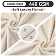 thumbnail image 3 of Waterproof Dog Blanket For Couch: Spill-proof Puppy Blankets Small Medium Dogs Washable  Reversible Soft Flannel Pet Throw Bed Crate Couch Sofa Cover Travel 30" X 40" Beige, 3 of 7