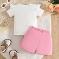 thumbnail image 7 of KEXE Baby Girl Clothes 12-18 Month Girl Clothes Toddler Baby Girl Outfits Summer Clothes Infant Spring Short Sleeve Shirt Tops Cute Shorts Set, 7 of 7