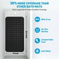 thumbnail image 5 of GPED BathTub Mat, Non-Slip Bath Mat, Machine Washable Shower Mat for Bathtub Floor Liner Mats with Suction Cups and Drain Holes, Clean and Soft on Feet, 27.6x15 Inch for Bathroom Floor, Black, 5 of 6