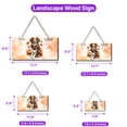 thumbnail image 5 of Hello Fall Brittany Spaniel Scarf Welcome Autumn with Leaves Pumpkins Landscape Wood Sign Brittany Dog Lover Gifts Idea Hanging Wall Home Decor - 00011, 5 of 5