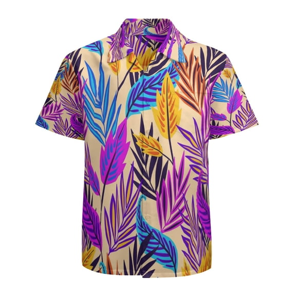 High Quality Hawaiian Shirts for Men Short Sleeve Aloha Beach Shirt Floral Summer Casual Button Down Shirts Blouses H42JYI