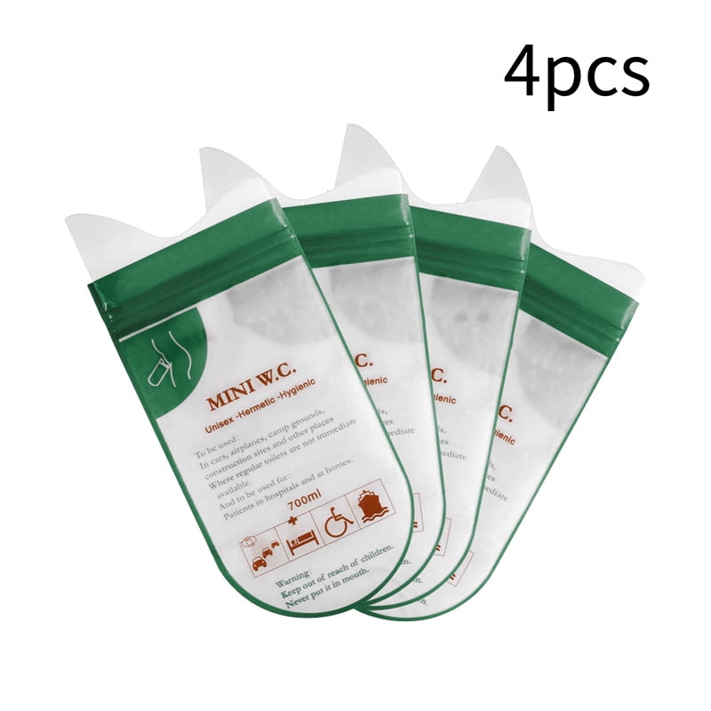 DTOWER 4Pcs 700ML Emergency Portable Car Urine Bag Vomit Bags Mini Mobile Toilets Disposable Handy Unisex Kids Using Outdoors Mini WC