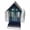 B, variant on Bird Feeder, Large Capacity Bird Feeders for Outdoor Hanging, Heavy Duty Metal Wild Birdfeeder for Outside Garden Yard Decor, Small House Shape