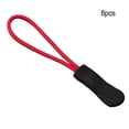 thumbnail image 2 of 8 Pieces Zipper Pull Puller Lightweight Rope Tag Fixer Multi-Purpose Replacement Buckle Bags Suitcase Accessories Textiles Black+Red, 2 of 5