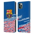 thumbnail image 1 of Head Case Designs Officially Licensed FC Barcelona Crest Impact Leather Book Wallet Case Cover Compatible with Apple iPhone 11 Pro Max, 1 of 6