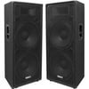 Seismic Audio FL-155PC (Pair) Indoor Speaker, 800 W RMS, Black