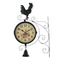 thumbnail image 1 of Reloj de pared de doble cara, reloj de estación Vintage de hierro reloj colgante de pared con Pared de desplazamiento Sunnimix reloj de pared vintage 360 ​​grados, 1 of 8