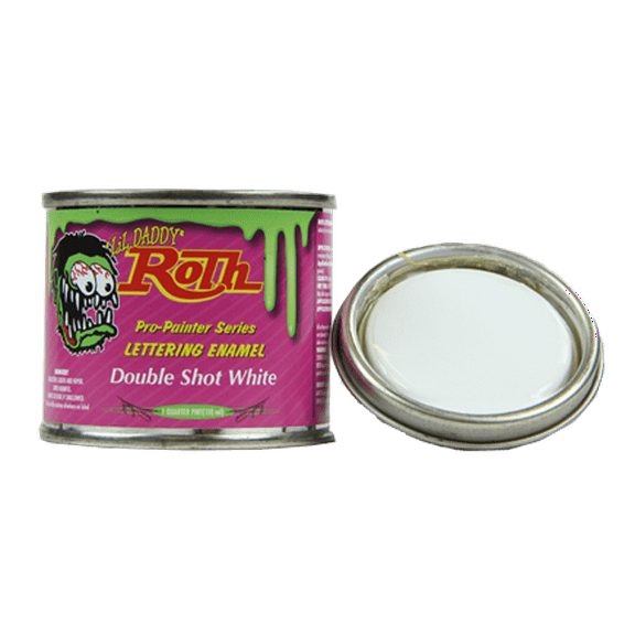 Double Shot White Lettering Enamel