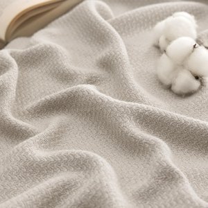 100% Cotton Blanket Herringbone Weave King