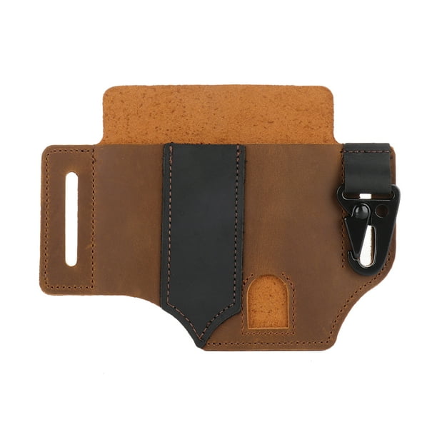 Multifunctional Tactical Belt Leather Holster Sheath for Multitool EDC Pocket Organizer Outdoor