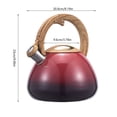 thumbnail image 2 of Teapot Stainless Steel Tea Pots Whistling Tea Kettle for Stove Top with Cool Touch Ergonomic Handle, 2 of 7
