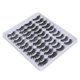 thumbnail image 2 of 20 pares de pestañas postizas semimanuales suaves naturales de alta imitación de fibra química 6D pestañas postizas para cosplay, 2 of 8