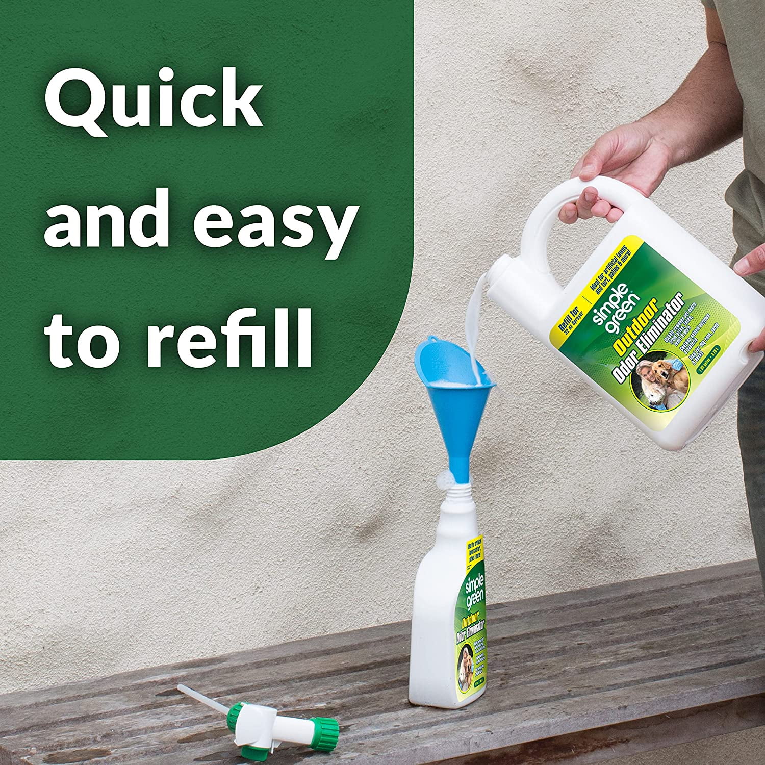 128 oz. Outdoor Odor Eliminator for Patios Decks Dog Runs Yards