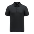 thumbnail image 3 of IhhxPro Men's Quick-Dry Collared Shirt Short Sleeve Moisture-Wicking Summer Tee Lightweight Business Sport Casual Golf Performance Athletic Fit Breathable Cotton M-5XL, 3 of 8