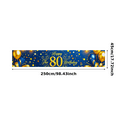 thumbnail image 3 of Blue Gold Themed Happy 80 Birthday Banner Backdrop Party Decoration for Birthday Party Celebrations Photography Props Photo Backgrounds Decor Elements, 3 of 8
