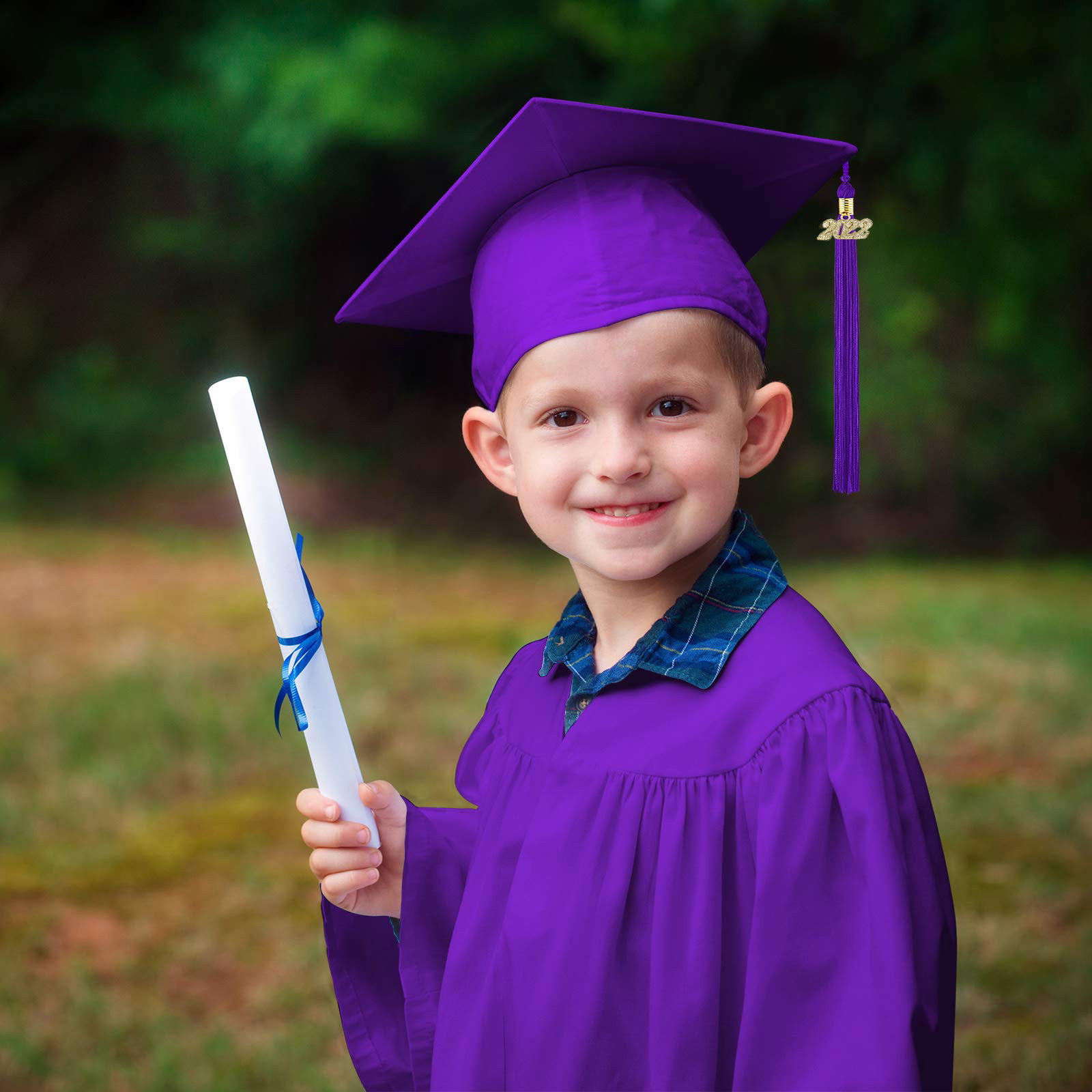 Premium Vector | Children in graduation gowns jumped happy graduation day