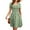 Brambling-green, variant on Womens Short Sleeve Dresses Casual Loose Fit Swing T Shirt Dress V Neck Sundress with Pockets
