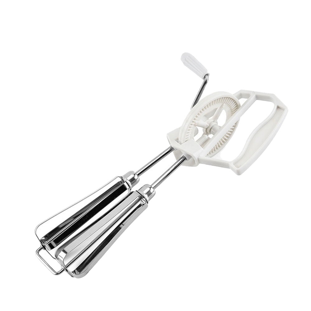 Stainless Steel Rotary Manual Hand Whisk Egg Beater Mixer Blender