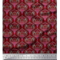 thumbnail image 1 of Soimoi Modal Satin Fabric Moroccan Damask Print Fabric by the Yard 42 Inch Wide, 1 of 3