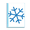 chair-1 146, variant on Blue Skiing Winter Sport Outline Book Sheet Protectors Portfolio Binder Folder