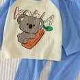 thumbnail image 4 of masbird 2 Pieces Boys Girls Pajamas Toddler Long Sleeve Cotton Pjs Kids Sleepwear Sets 6-12 Months 12-24 Months 2t 3t 4t 5t 6t 7t 8t 9t(Sky Blue,4-5 Y), 4 of 4