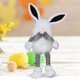 thumbnail image 3 of Piernas largas Conejito de Pascua Dibujos animados Felpa Mesa de Pascua Muñeca Niños Regalos (Blanco) Sywqhk Libre de BPA, 3 of 7