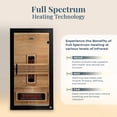 thumbnail image 4 of Dynamic Saunas Santorini 1-2 Person Full Spectrum Infared Sauna Lighting, Speakers, 4 of 13